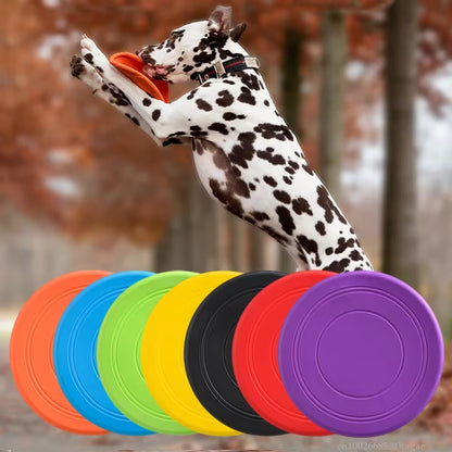 Durable Silicone Flying Disc – Interactive Toy for Dogs of All Sizes