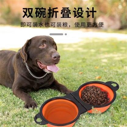 2 in 1 Premium Silicone Dog Bowl – Non-Slip, Collapsible & Eco-Friendly for All Breeds