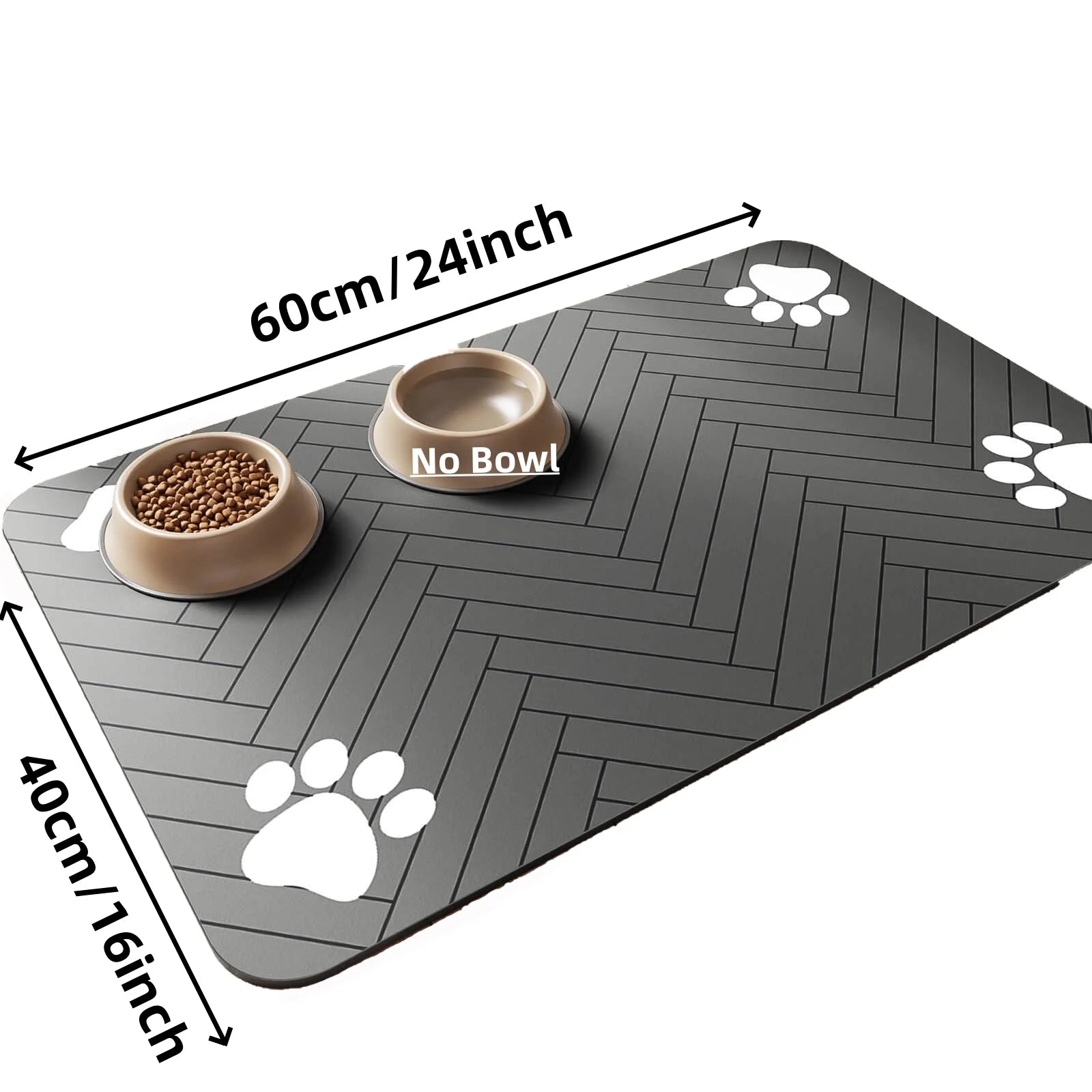 Absorbent Pet Feeding Mat – Waterproof, Anti-Slip, Quick Dry Placemat for Dog & Cat Food and Water Bowls