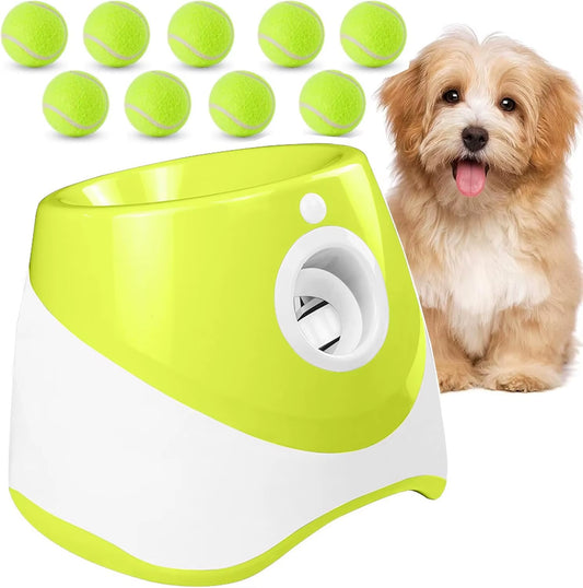 Automatic Dog Ball Launcher – Adjustable Distance, Rechargeable & Interactive Fetch Toy for Small & Medium Dogs