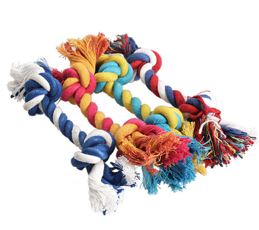 Dog Bite Rope Toy – Durable Cotton Knot for Chewing & Tug of War