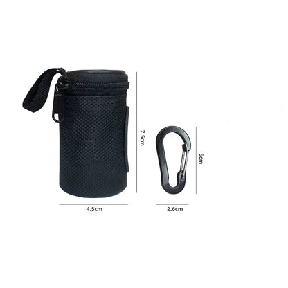 Portable Dog Poop Bag Dispenser – Adjustable Nylon Waste Bag Holder for Easy Travel and Pet Cleanup