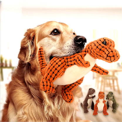 1PC Random - Plush Dinosaur Dog Toy – Interactive Chew Toy for Small Dogs